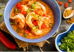 Prawn curry in Bali