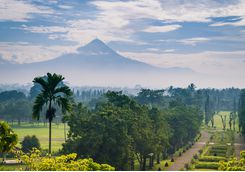 borobudur landscape indonesia