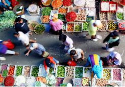 local market java indonesia