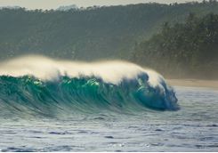 sumba island large wave surfing