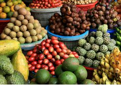 bali fruit market stall