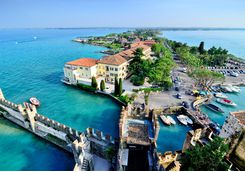 lake garda aerial view