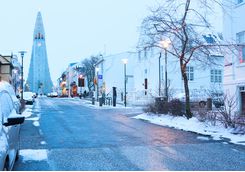 A street in Reykjavik