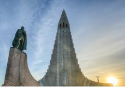 Statue in Reykjavik, Iceland
