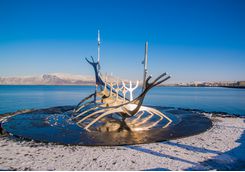 Viking statue in Reykjavik