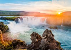 The Golden Waterfall