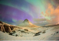 The Northern Lights in the Snaefellsnes Peninsula
