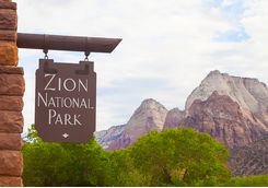 Zion National Park Sign