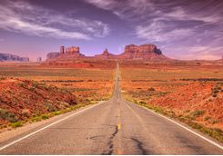 Long road stretching ahead