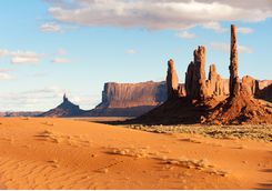 View across Monument Valley