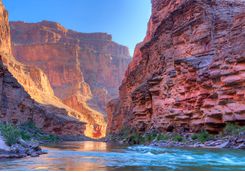 Rive running through a Canyon