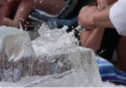 Create an ice sculpture