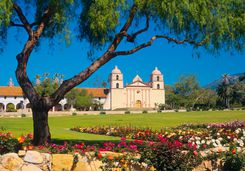 santa barbara mission garden