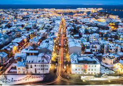 reykjavik at night