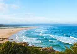 The surf at Plettenberg Bay beach