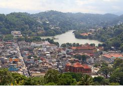 Kandy, aerial view