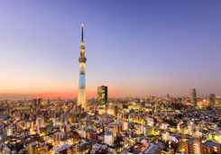 Skytree Tower in Tokyo at dusk