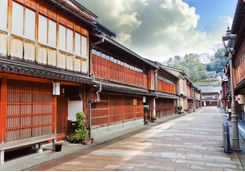 Higashi district street in Kanazawa