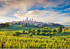 The town of San Gimignano