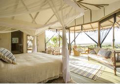 a bedroom and its view at Mkombe