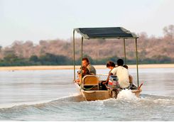 Boat trip in the Selous