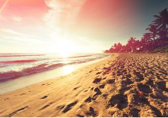 sunset sand sky