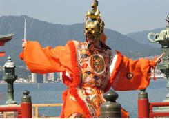 Actor at Itsukushima Shrine