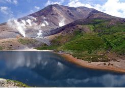 Crater lake in Daisetsuzan National Park