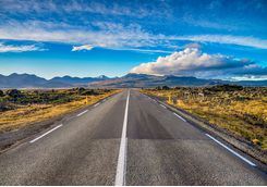 Long road stretching ahead