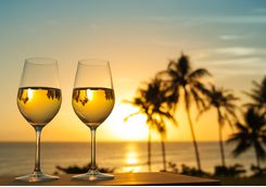 Enjoy drinks on the beach