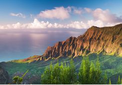 Sunset at Na Pali coast