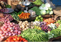 Chennai market vegetables