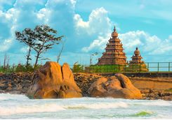 Mahabalipuram and sea