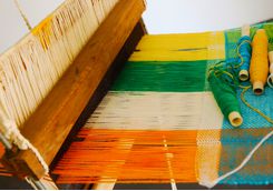Thanjavur hand weaving