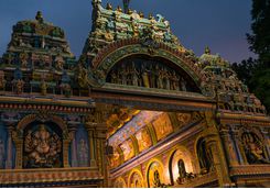 Meenakshi Temple at night