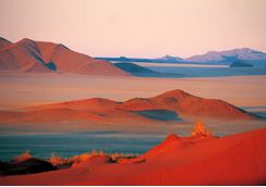 Wolwedans landscape at sunset