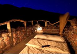 Sleeping outdoors below the stars