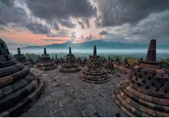 A view from Borobudur