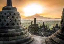 Sunrise at borobudur