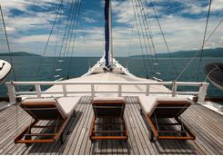 Touring the Komodo Archipelago on a boat