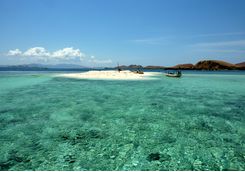 A beach and the Ocean in Komodo