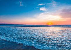 Seminyak beach sunset