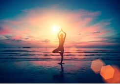 yoga on the beach