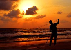 fisherman on beach neeleshwar