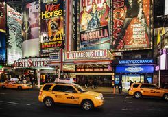 Broadway signs and lights