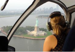 Helicopter ride over New York