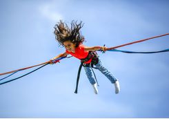 Bungee trampolining