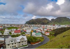 Heimaey colourful houses