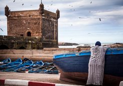 Morocco Essaouira boat view