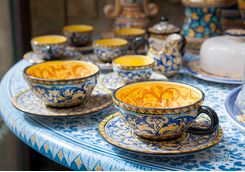 Sicilian ceramic teacups